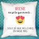 Cojín emoticono enamorado personalizado