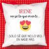 Diseño y decoración: Cojín emoticono enamorado personalizado