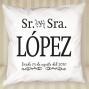 Regalos personalizados: Dise&ntilde;o y decoraci&oacute;n: Coj&iacute;n personalizado Sr y Sra