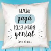 Cojín para un papá genial personalizado