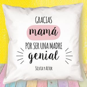 Cojín para una mamá genial personalizado