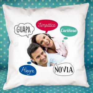 Cojín personalizado 'burbujas' para pareja