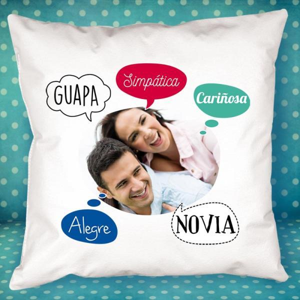 Cojín personalizado 'burbujas' para pareja