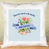 Diseño y decoración: Cojín personalizado floral