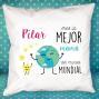 Regalos personalizados: Dise&ntilde;o y decoraci&oacute;n: Coj&iacute;n personalizado la mejor del mundo
