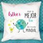 Regalos personalizados: Dise&ntilde;o y decoraci&oacute;n: Coj&iacute;n personalizado la mejor del mundo