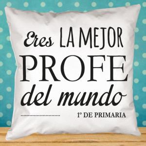 Cojín personalizado mejor profe