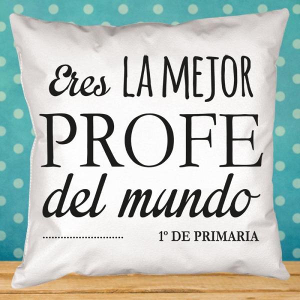 Cojín personalizado mejor profe