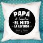Regalos personalizados: Dise&ntilde;o y decoraci&oacute;n: Coj&iacute;n personalizado para padre 'El mito, la leyenda'