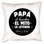 Regalos personalizados: Dise&ntilde;o y decoraci&oacute;n: Coj&iacute;n personalizado para padre 'El mito, la leyenda'