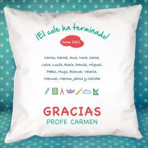 Cojín personalizado para profe