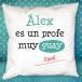 Cojín personalizado profe guay