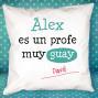 Regalos personalizados: Dise&ntilde;o y decoraci&oacute;n: Coj&iacute;n personalizado profe guay