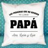 Diseño y decoración: Cojín personalizado 'Te queremos papá'