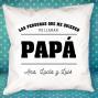 Regalos personalizados: Dise&ntilde;o y decoraci&oacute;n: Coj&iacute;n personalizado 'Te queremos pap&aacute;'