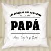 Diseño y decoración: Cojín personalizado 'Te queremos papá'