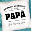 Diseño y decoración: Cojín personalizado 'Te queremos papá'