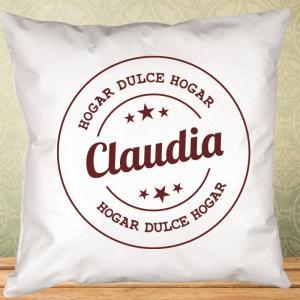 Cojín personalizado sello al hogar