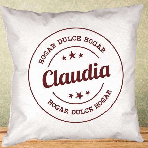 Cojín personalizado sello al hogar