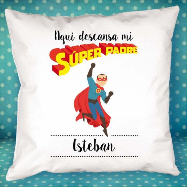 Cojín personalizado Súperpadre