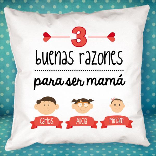 Cojín razones para ser mamá