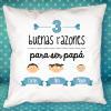 Diseño y decoración: Cojín razones para ser papá