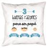 Diseño y decoración: Cojín razones para ser papá