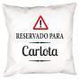 Regalos personalizados: Dise&ntilde;o y decoraci&oacute;n: Coj&iacute;n Reservado personalizado
