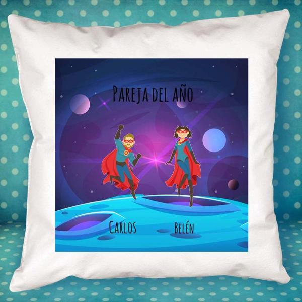 Cojín Súper familia personalizado