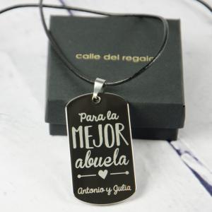 Colgante personalizado para la mejor abuela