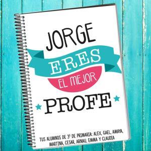 Cuaderno Mejor Profe personalizado