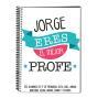 Regalos personalizados: Cuadernos: Cuaderno Mejor Profe personalizado
