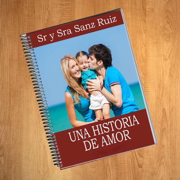 Cuaderno portada libro personalizado