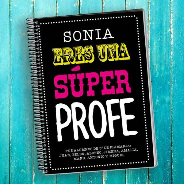 Cuaderno Súper Profe personalizado