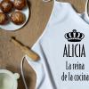 Delantales personalizados: Delantal "La reina de la cocina" personalizado