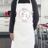 Delantales personalizados: Delantal personalizado corazón con dibujo para mamá