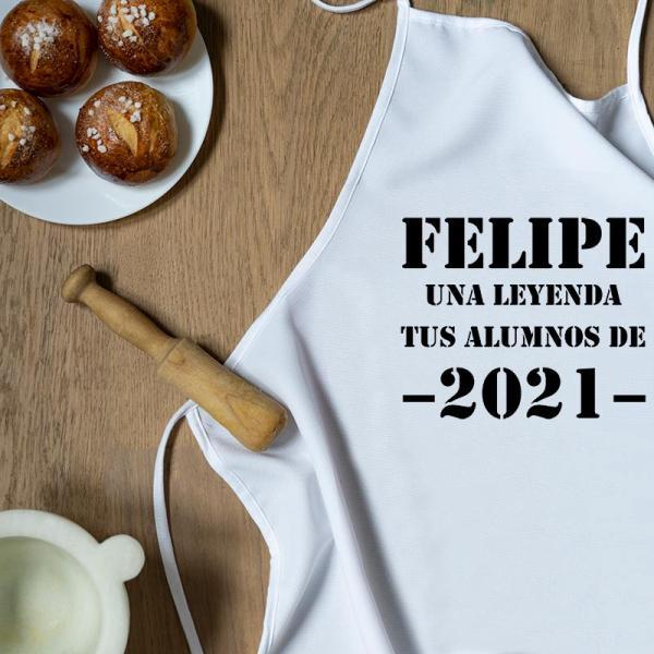 Delantal personalizado 'Una leyenda' para profesores