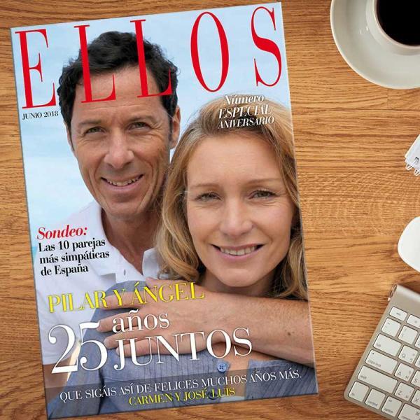 Falsa portada de revista para aniversarios