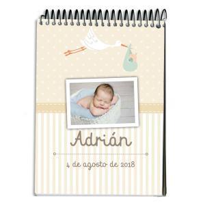 Libreta personalizada para regalar en bautizo