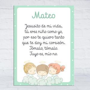 Lienzo oración personalizado