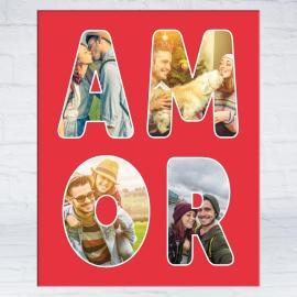 Lienzo personalizado AMOR