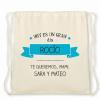 Regalos con nombre: Mochila de cuerdas BIO personalizada