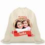 Regalos personalizados: Regalos con nombre: Mochila de cuerdas BIO personalizada con foto