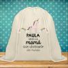 Regalos con nombre: Mochila de cuerdas BIO personalizada con mensaje