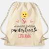 Regalos con nombre: Mochila de cuerdas BIO personalizada emoticono