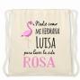 Regalos personalizados: Regalos con nombre: Mochila de cuerdas BIO personalizada "Flamenco"