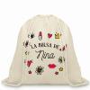 Regalos con nombre: Mochila de cuerdas BIO personalizada para mujer
