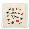 Regalos con nombre: Mochila de cuerdas BIO personalizada para mujer