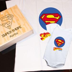 Pack de camisetas personalizadas SúperMadre y SúperHijo/a