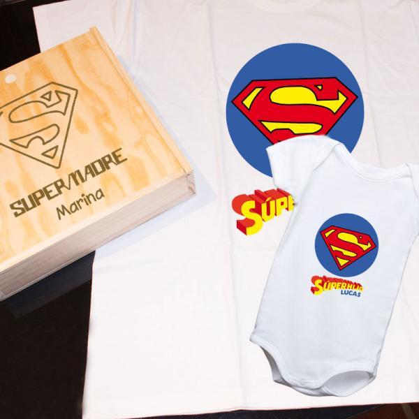 Pack de camisetas personalizadas SúperMadre y SúperHijo/a